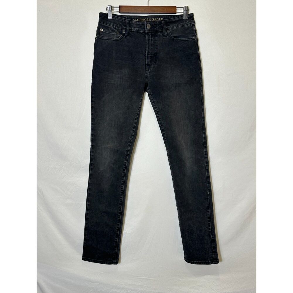American Eagle Outfitters Men's 360 Extreme Flex Slim Black Jeans Size 30x34